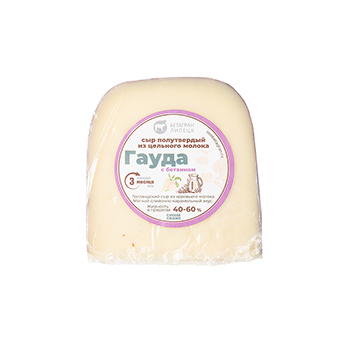 

Сыр полутвердый Бетагран Липецк Гауда Grand 40-60% выдержанный 3 месяца вес