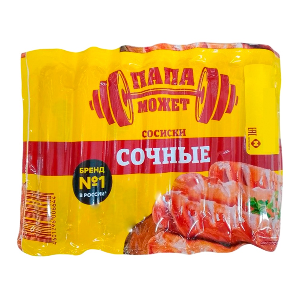 

Сосиски Папа может Сочные 350 г