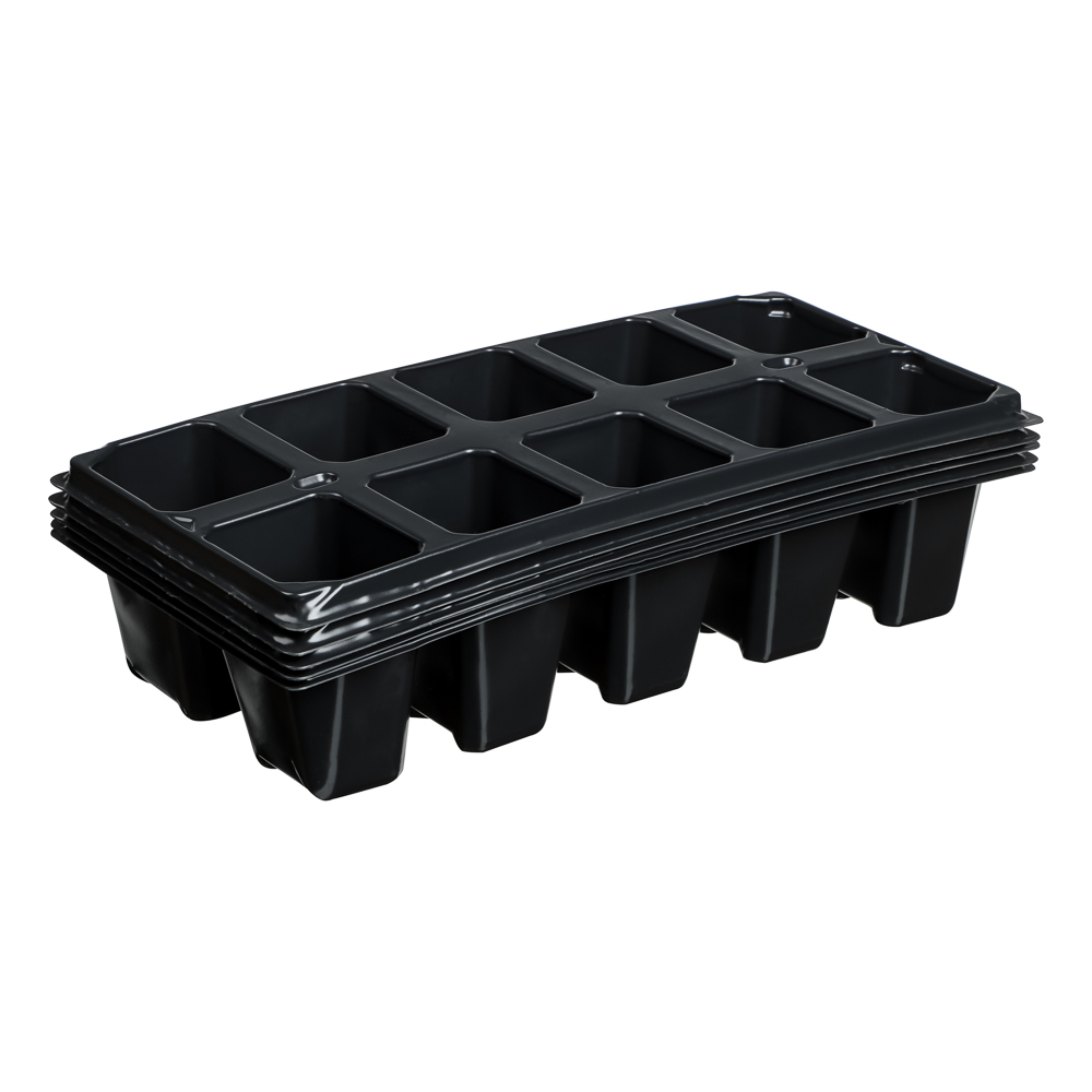

Кассета большая для рассады 10 ячеек 28 x 13 x 6 см 5 шт.