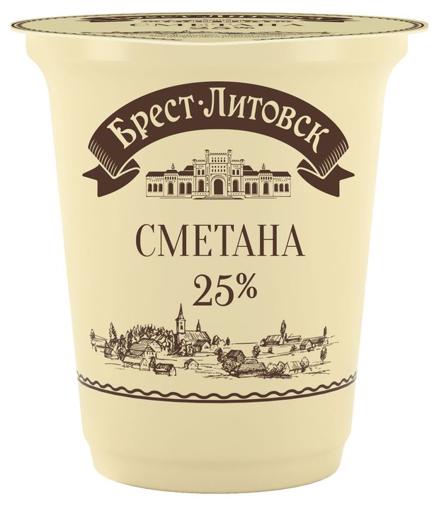 

Сметана Брест-Литовск 25% 300 г