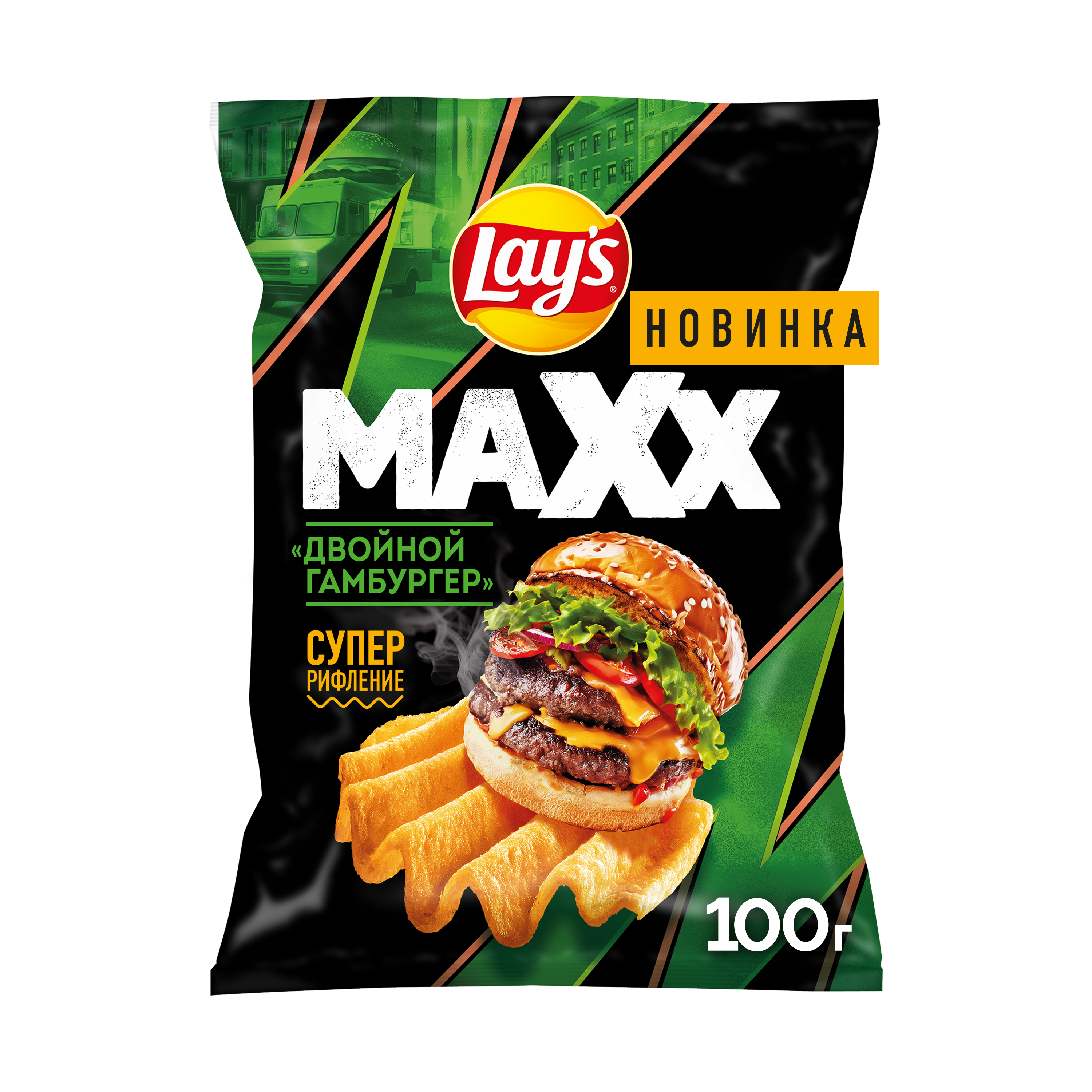 

Картофельные чипсы Lay's Махх Двойной Гамбургер 100 г