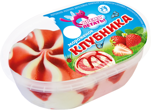 

Мороженое Время летать Клубника 450 г