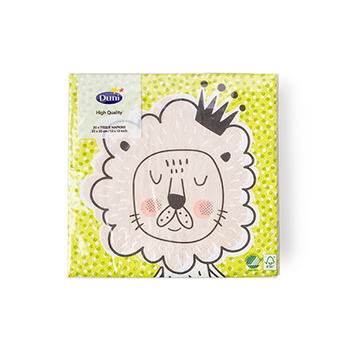 

Салфетки Duni Playful Lion King 3 слоя 33 см 20 шт.