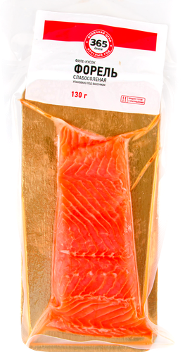 

Форель слабосоленая 365 дней филе-кусок 130 г