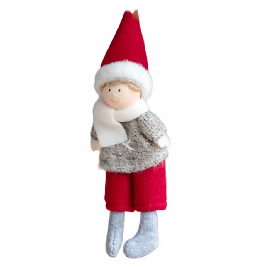 

Ёлочное украшение Sweet Home мальчик в красном колпачке 15 см