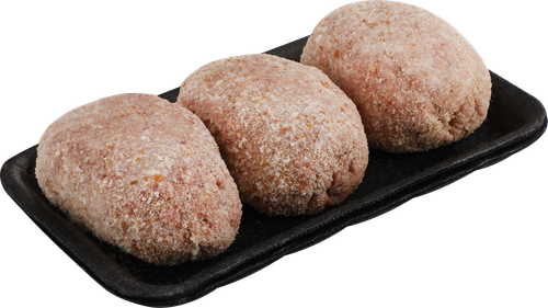 

Котлеты Лента Fresh Домашние из свинины и говядины полуфабрикат замороженный вес