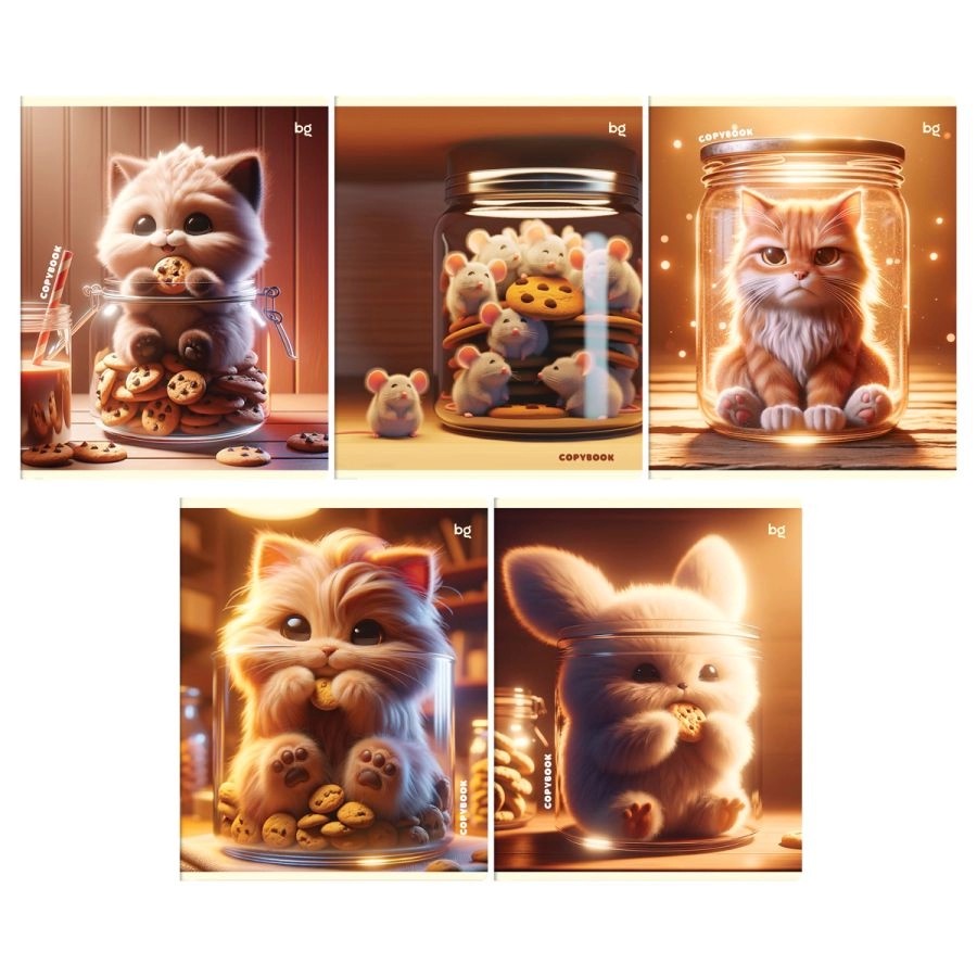 

Тетрадь BG В банке 48 листов в клетку арт. 369659 1 шт. дизайн в ассортименте