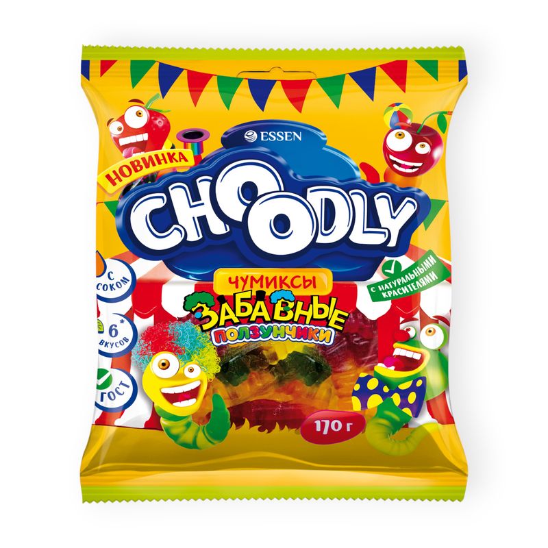

Жевательный мармелад Essen Choоdly забавные ползунчики 170 г