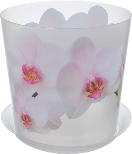 

Кашпо Idea Деко Орхидея с подставкой, 1.2 л 12.5х10.5х12.5 см 1 шт. в ассортименте