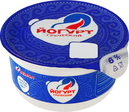 

Йогурт греческий Вемол 6% 180 г