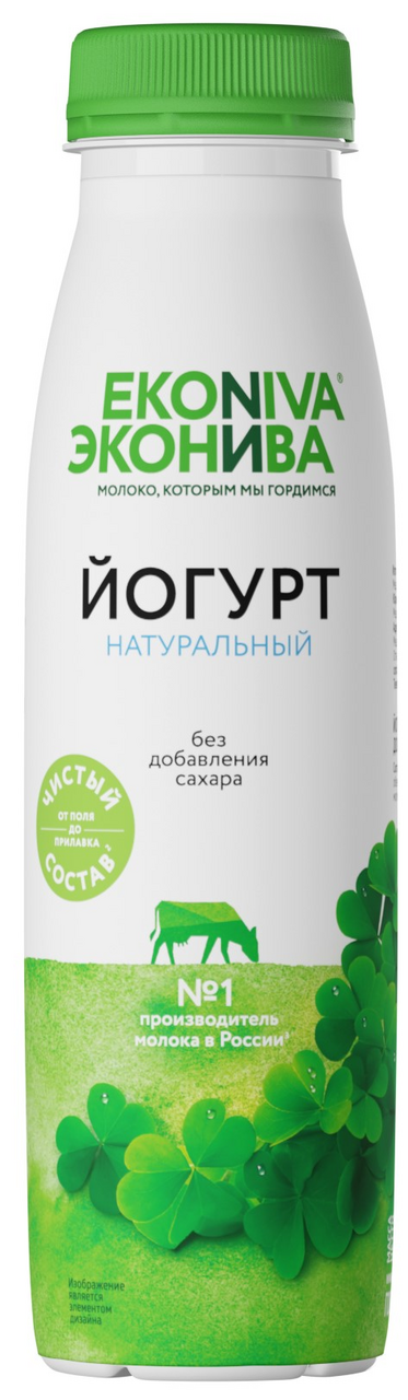 

Йогурт питьевой ЭкоНива натуральный 2.8% 300 г