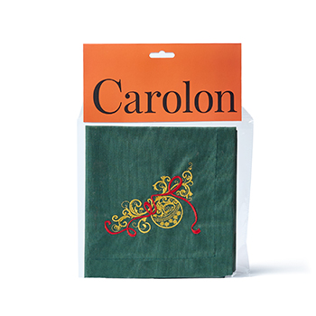 

Салфетка с вышивкой Carolon Золотые шары зелёная 43 х 43 см 1 шт.