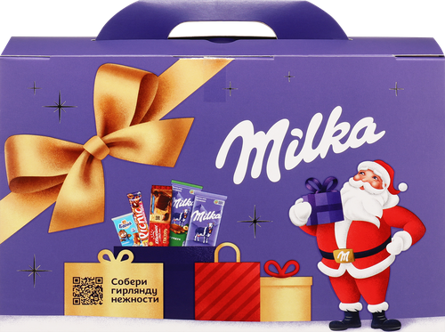 

Подарочный кондитерский набор Milka Большой зимний микс 388 г