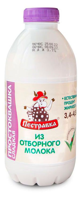 

Простокваша Пестравка сладкая 4.5% 750 мл
