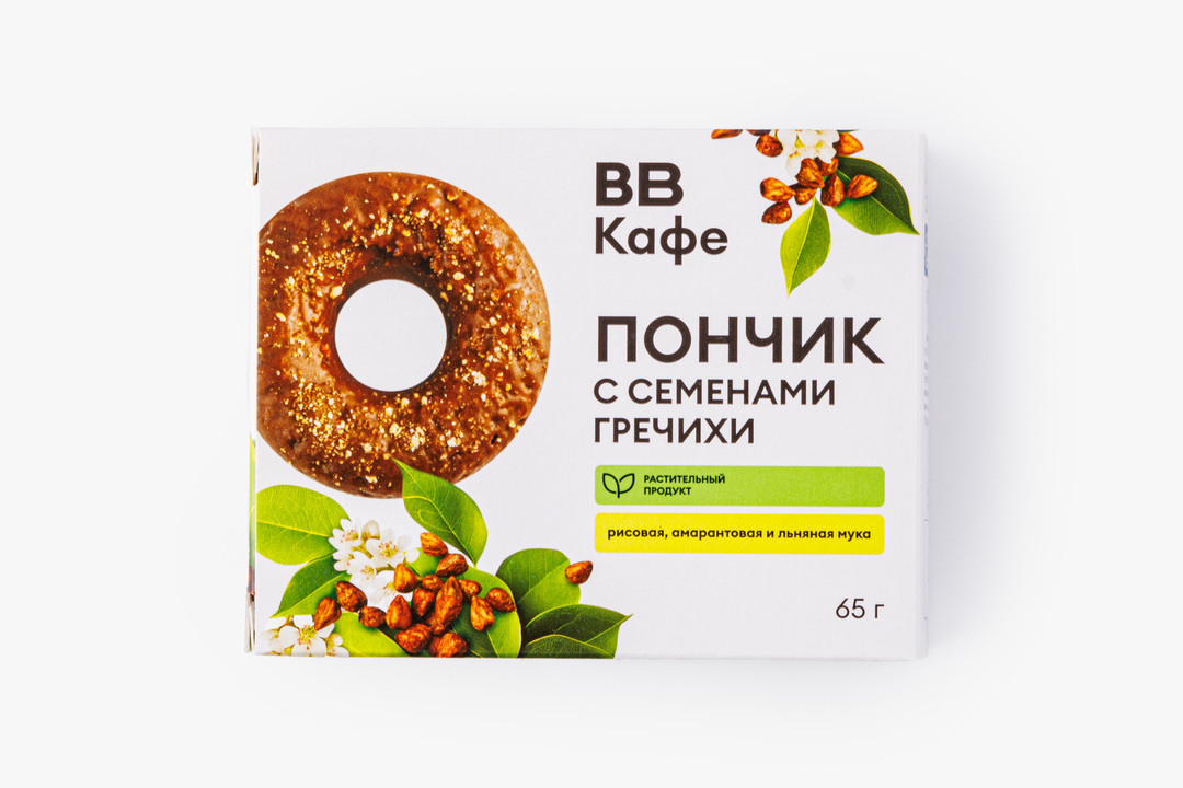 

Пончик ВкусВилл с семенами гречихи 65 г