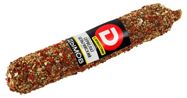 

Колбаса сырокопченая Дымов Сервелат Бельгийский, вес