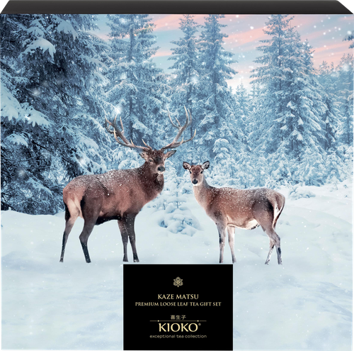 

Подарочный набор Kioko Kaze Matsu чёрного, зелёного чая и улуна 6х15 г
