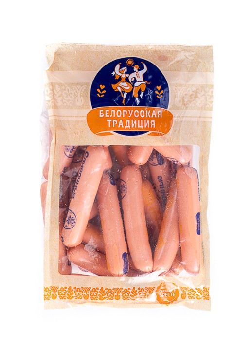 

Сосиски Белорусская традиция Сливочные Высший сорт вес