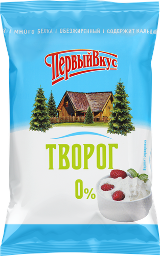 

Творог Первый вкус 0% обезжиренный ф/п без змж, 180 г