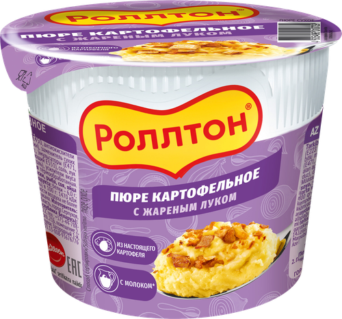 

Пюре картофельное Роллтон с жареным луком 40 г