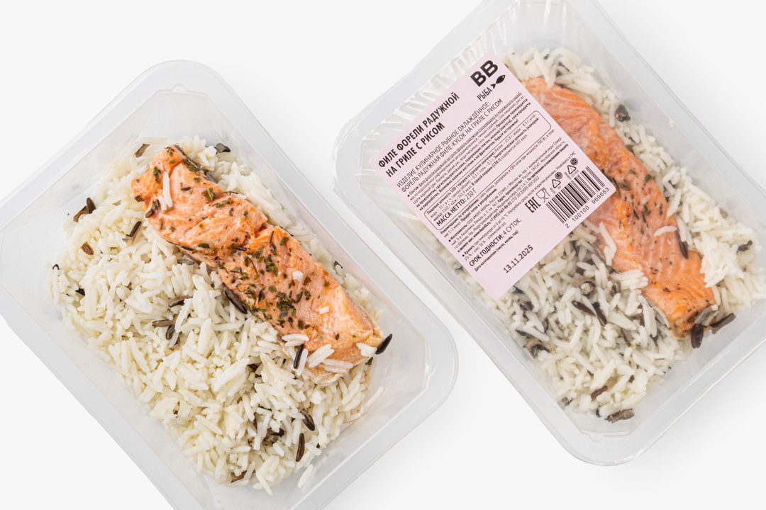 

Филе форели радужной на гриле с рисом 230 г