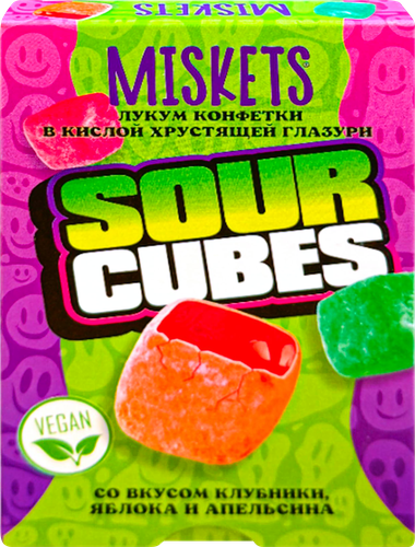 

Конфеты Miskets Лукум в хрустящей глазури 50 г