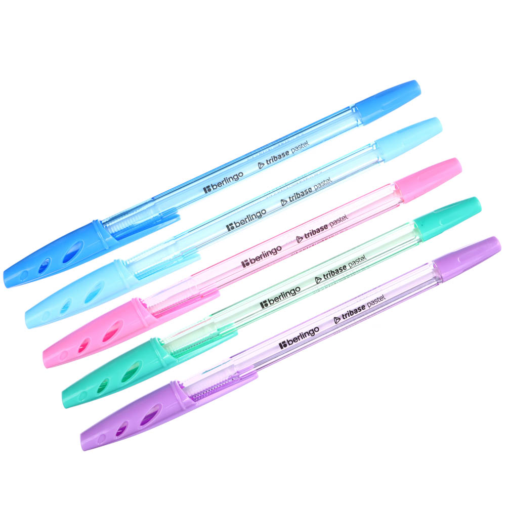 

Ручка шариковая Berlingo Tribase Pastel 0.7 мм синий 1 шт. цвет в ассортименте
