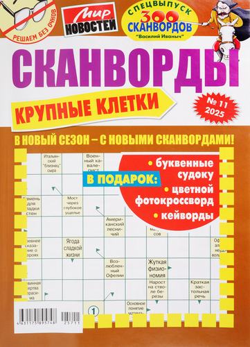 

Журнал Мир новостей Василий Иваныч 300 сканвордов в ассортименте