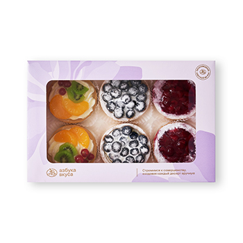 

Набор тарталеток Азбука Вкуса с ягодами 620 г