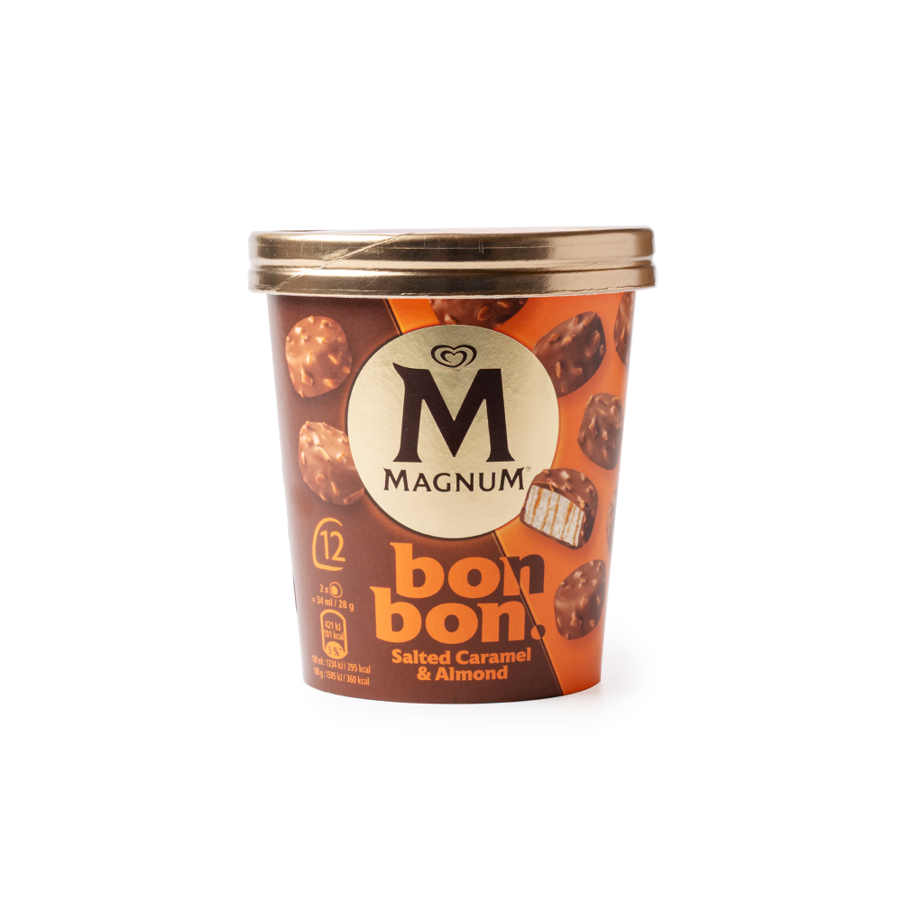 

Мороженое сливочное Magnum BonBon с солёной карамелью и миндалём 14 г х 12 шт.