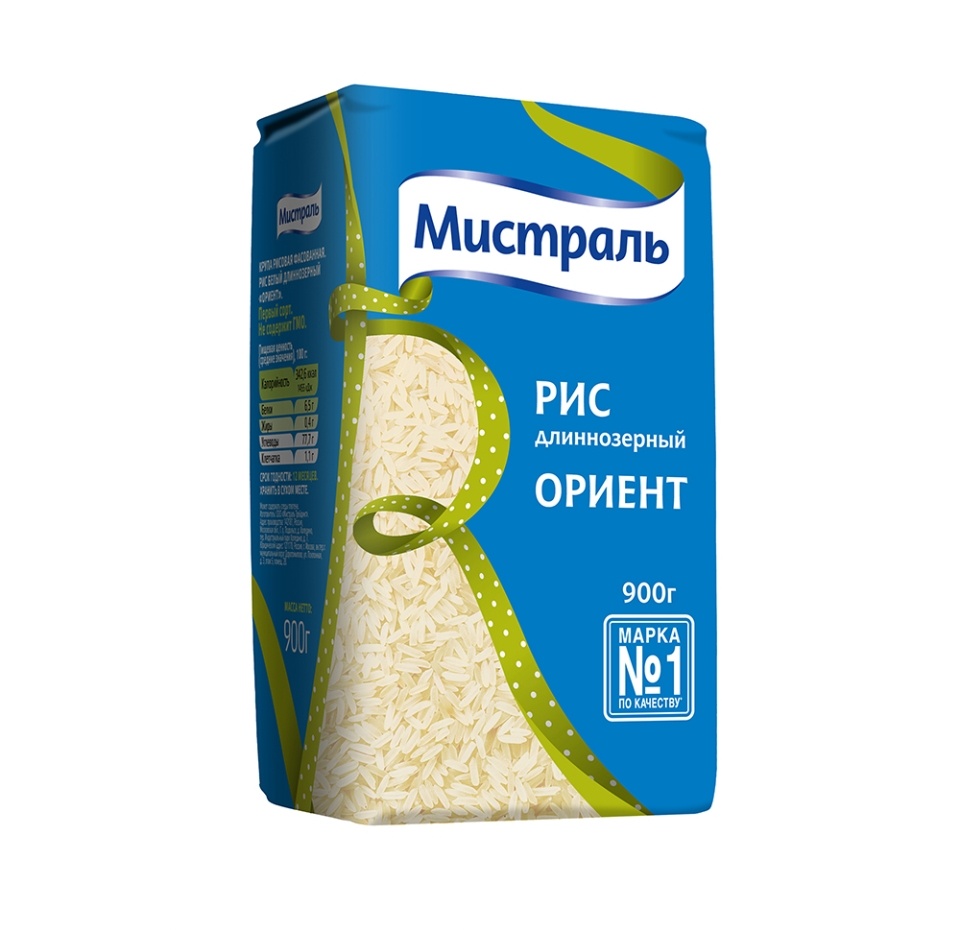 

Рис Мистраль Ориент белый длиннозёрный 900 г