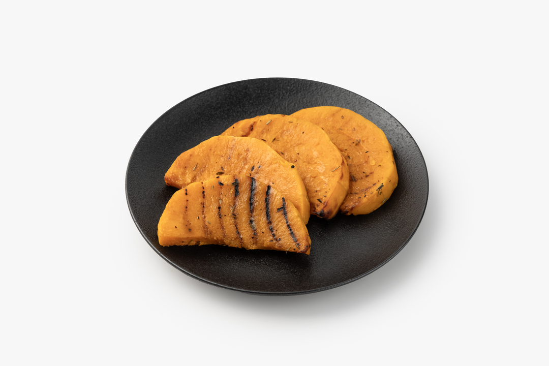 

Стейк ВкусВилл из тыквы с тимьяном, чесноком и розмарином 200 г