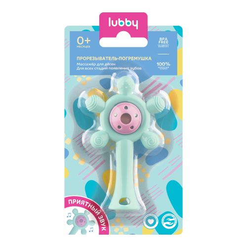 

Прорезыватель-погремушка Lubby с 0 месяцев арт. 33718
