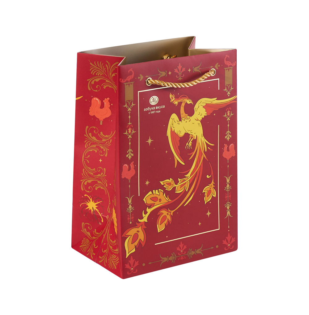 

Пакет подарочный Азбука Вкуса Жар-птица M 30x30x16 см