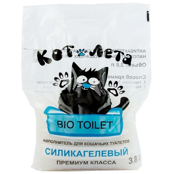 

Наполнитель силикагелевый Кот Лета для кошачьего туалета 3.8 л