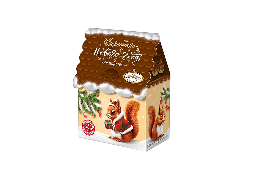 

Новогодний подарок Фабрика имени Крупской Белочка 239 г