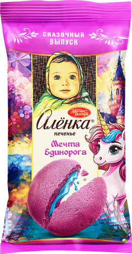 

Печенье сдобное Алёнка Мечта единорога с начинкой 110 г