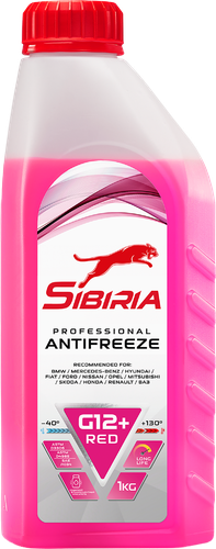 

Антифриз красный G12 ТМ Sibiria (Сайбириа) 1 л