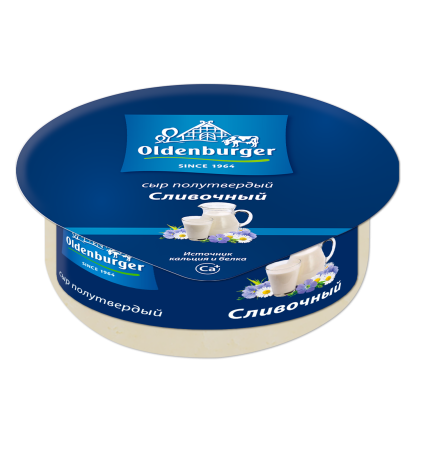 

Сыр полутвердый Oldenburger Сливочный 50% кусок 350 г