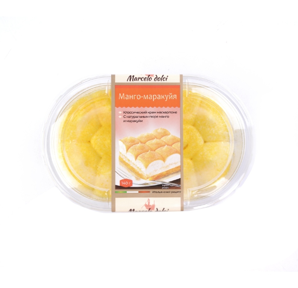 

Пирожное Marcelo Dolci Манго-маракуйя 140 г