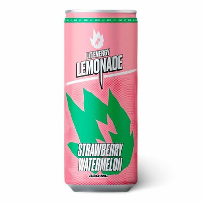 Напиток Lit Energy Клубника арбуз (Strawberry Watermelon) безалкогольный газированный 330 мл