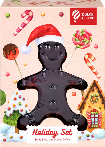 

Набор подарочный Holiday syrup Ginger man Кофе и сироп, 910г