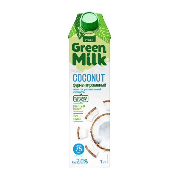 

Напиток ячменно-нутовый Green Milk Кокос 1 л