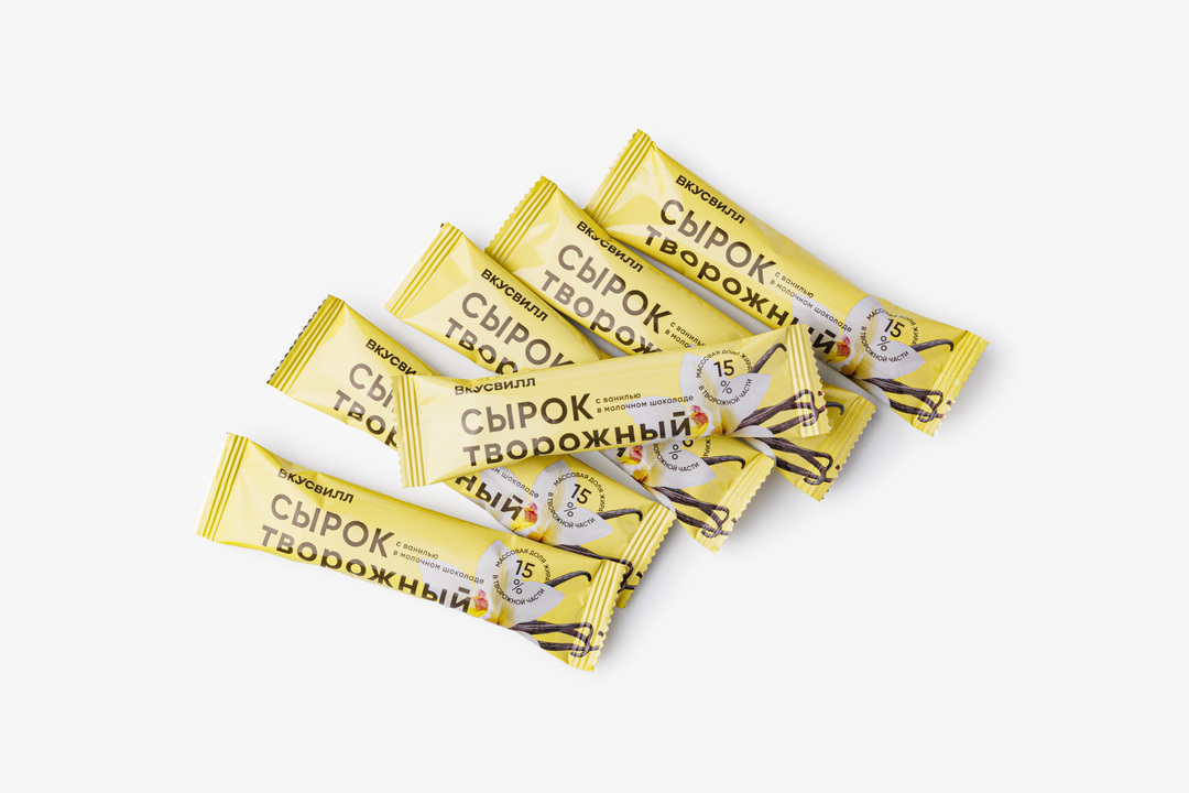

Сырки творожные ВкусВилл с ванилью 15% 6 шт.