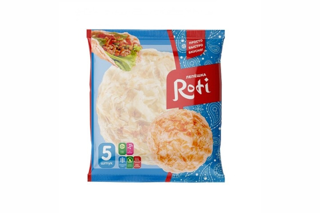 

Лепешка Roti Ризык пшеничная замороженная 450 г
