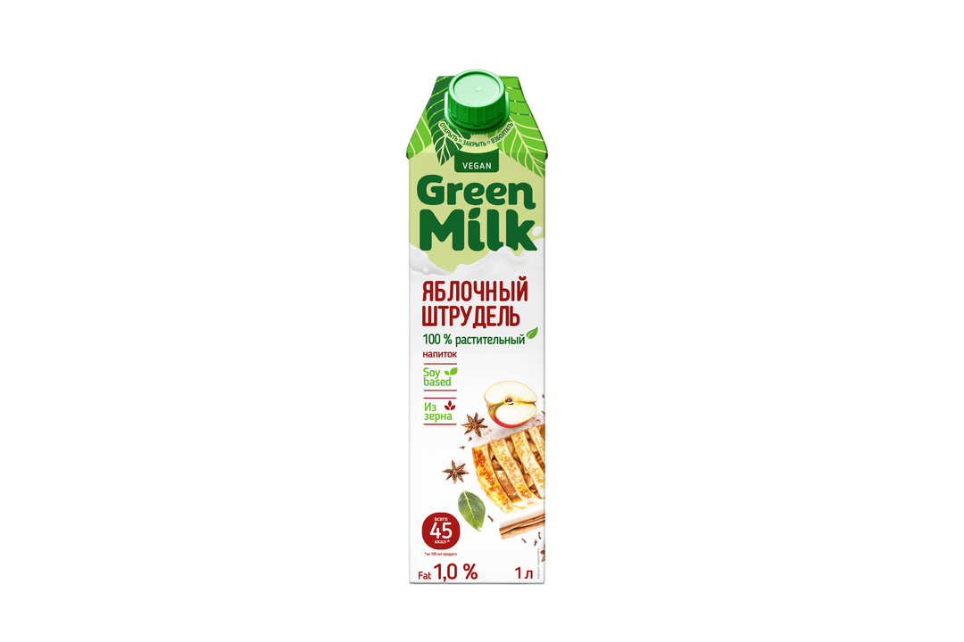 

Напиток соевый Green Milk Яблочный штрудель 1 л