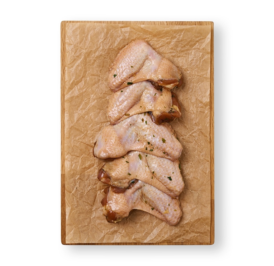 

Крылья цыплят-бройлеров Азбука вкуса без кисти в маринаде терияки 440 г