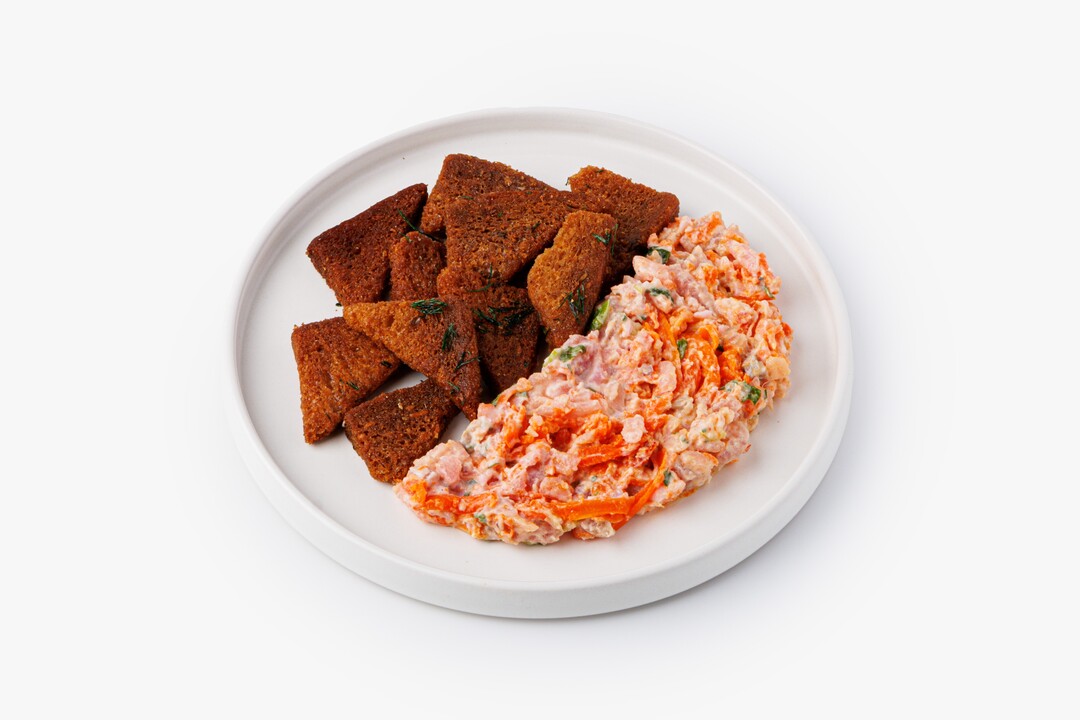 

Риет ВкусВилл Сельдь под шубой с мультизлаковыми гренками 170 г