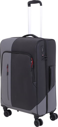 

Чемодан INWIN р. L 28", черный, серый, Арт. JX2601-L