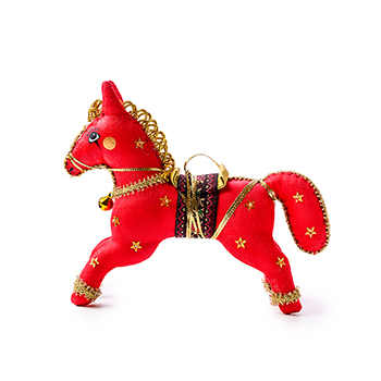 

Игрушка для елки Лошадка цирковая, Кукольная мастерская на Ланском